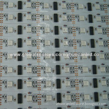 Water-resistant digital LED lighting strip with IC 48 LEDs